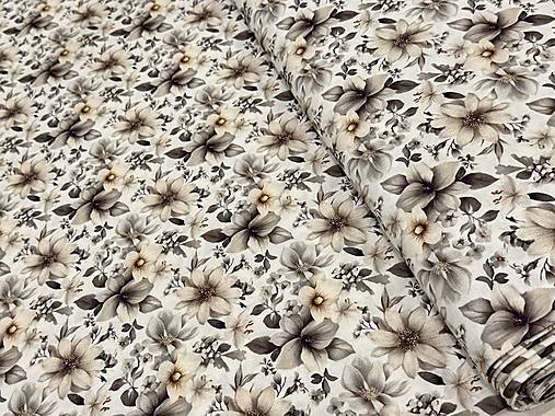 100% BAVLNA / 3D KVETINY