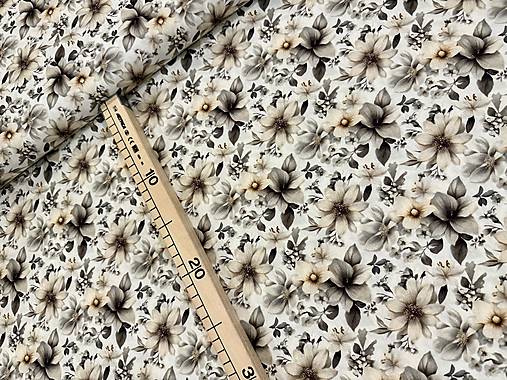 100% BAVLNA / 3D KVETINY