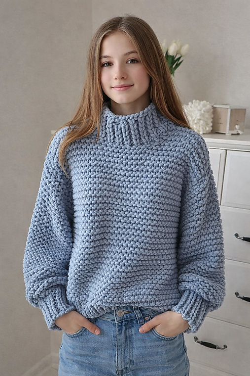 Svetre a kardigány - Dievčenský pulóver grey - 18138147_