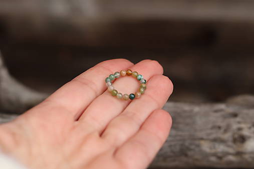 Prsteň indický achát