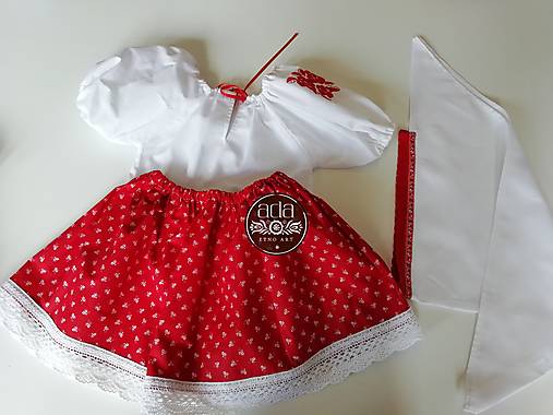 Detské oblečenie - Dievčenský kroj 01 set 0 - 2 roky - 18138546_