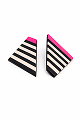 Náušnice - Neónové okraje pruhov - 18138782_