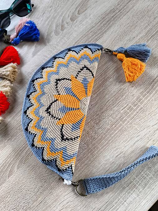 Listová kabelka Nr.345 Oranžový kvet