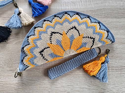 Listová kabelka Nr.345 Oranžový kvet