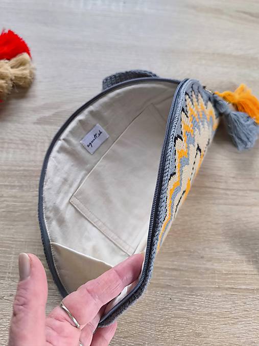 Listová kabelka Nr.345 Oranžový kvet