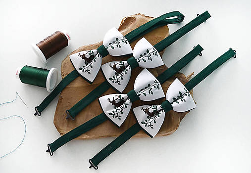 Pánske doplnky - Pánsky poľovnícky motýlik - pre poľovníka - 18140770_