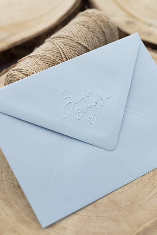 Papiernictvo - Obálka C6 "bude svadba " vzor 4 - bledomodrá - 18139267_