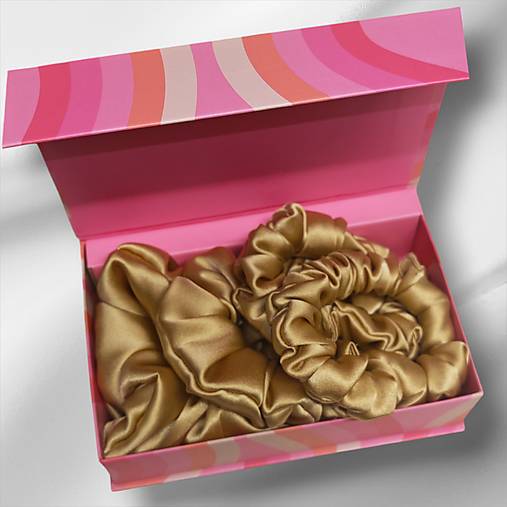 Sada hodvábnych gumičiek – 2×S, 1×M, 1×L