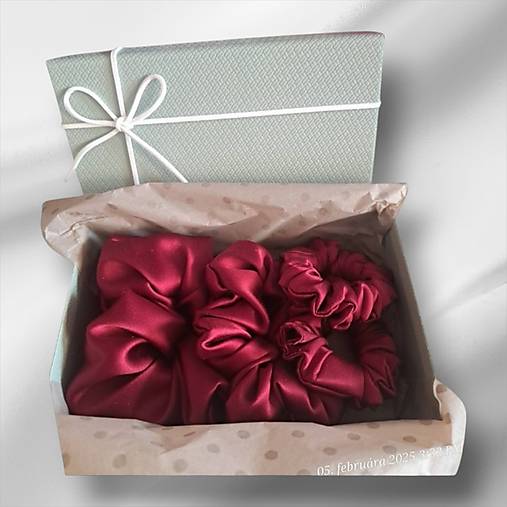 Sada hodvábnych gumičiek – 2×S, 1×M, 1×L