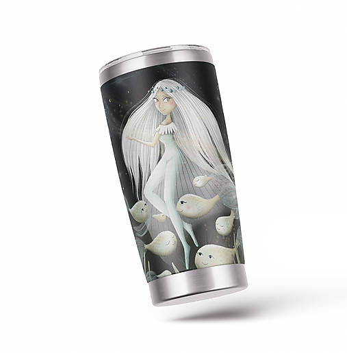 Nádoby - Termohrnček s autorskou ilustráciou - 18139770_