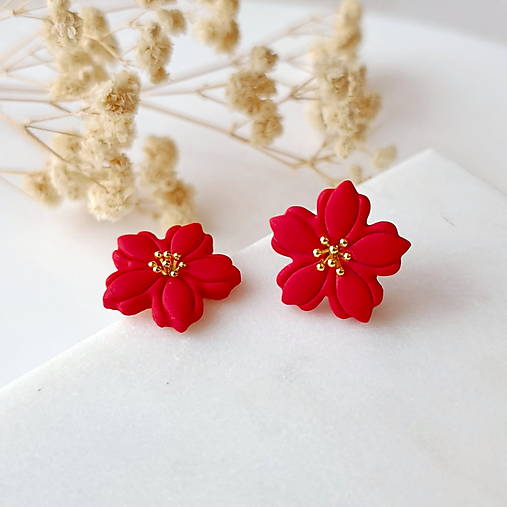 Náušnice - Floria Mini- napichovacie kvetinové náušnice - 18140712_
