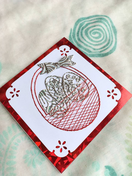 Papiernictvo - Magic card Veľká noc. - vyšívaná pohľadnica - 18139979_