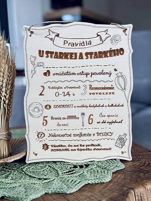 Tabuľky - Tabuľka - Pravidlá u starkej a starkého - 18142902_