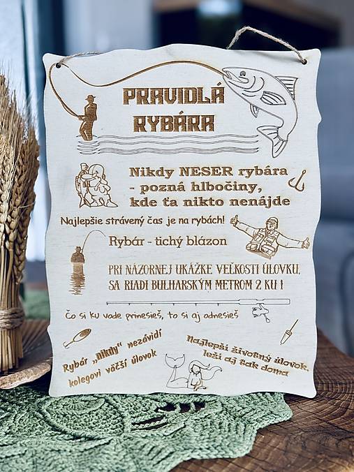 Tabuľky - Tabuľka - Pravidlá rybára - 18142917_