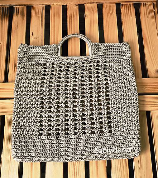 Háčkovaná veľká taška