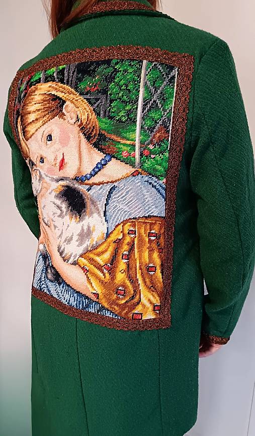 Bundy a kabáty - Zelený kabát ART - 18143257_