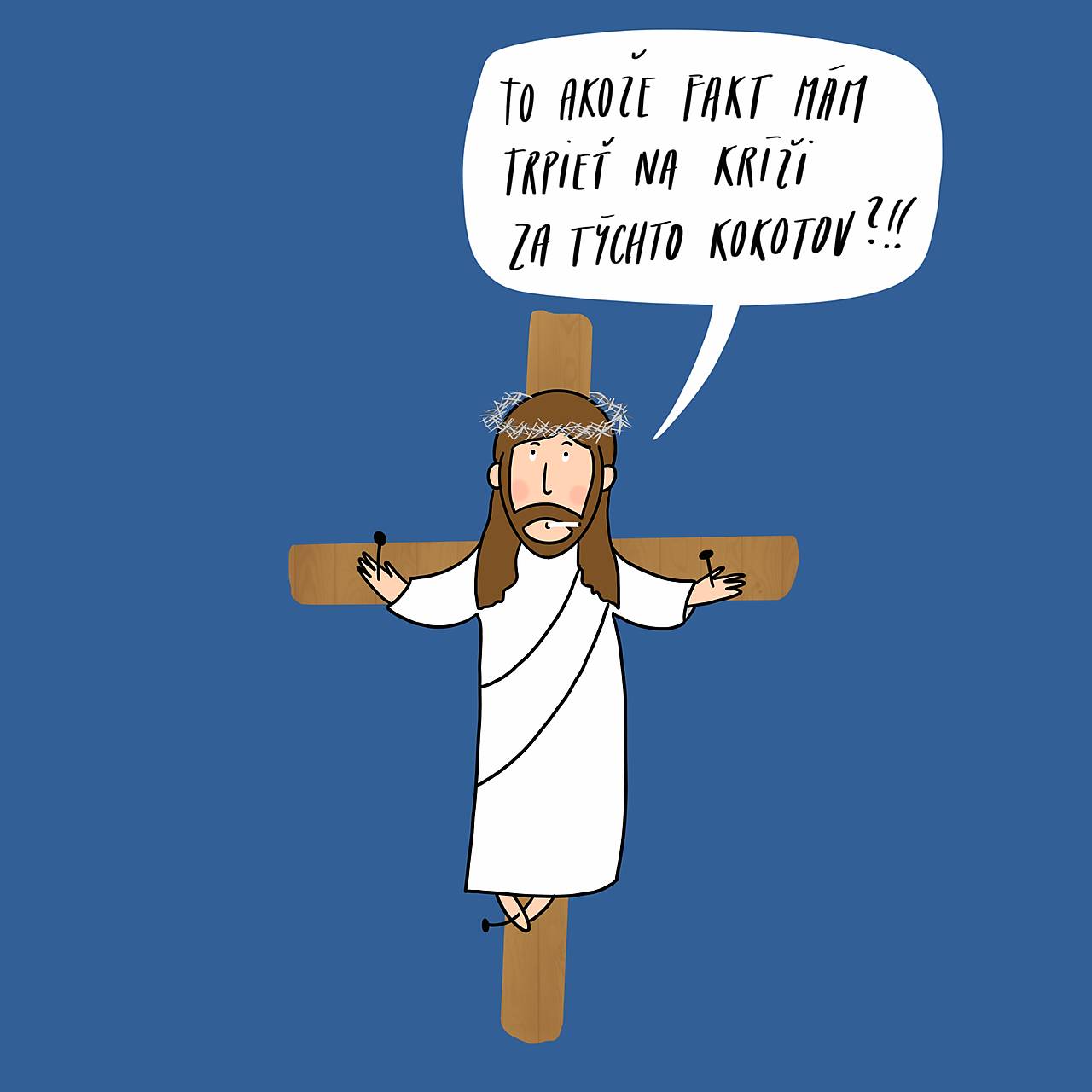 Na kríži, Giclée art print 30x36