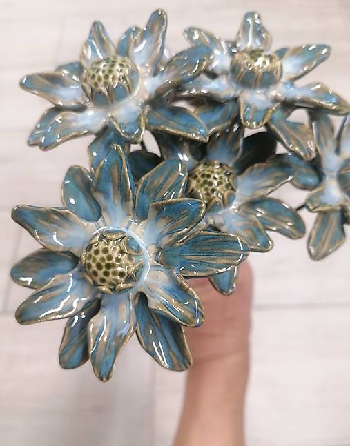 Dekorácie - Modrý kvietok - 18144585_