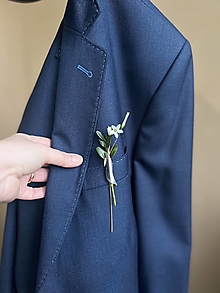 Pánske šperky - Spona na sako KVETONOSKA - 18144777_