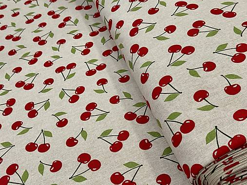 BAVLNA DEKOR / ČEREŠNE NA REŽNOM