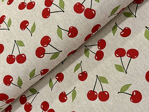 BAVLNA DEKOR / ČEREŠNE NA REŽNOM