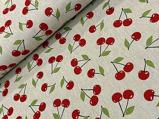 BAVLNA DEKOR / ČEREŠNE NA REŽNOM