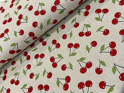 BAVLNA DEKOR / ČEREŠNE NA REŽNOM