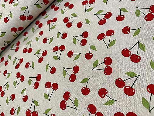 BAVLNA DEKOR / ČEREŠNE NA REŽNOM