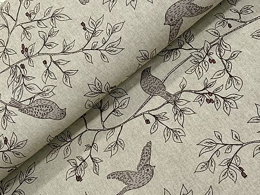 BAVLNA DEKOR/VTÁČIKY NA KRÍKOCH