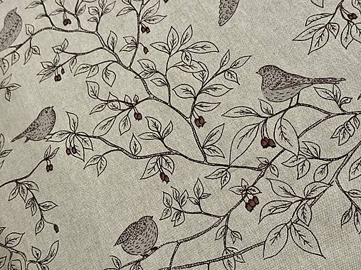 BAVLNA DEKOR/VTÁČIKY NA KRÍKOCH