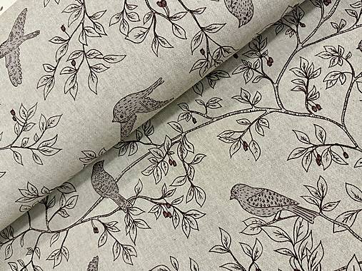 BAVLNA DEKOR/VTÁČIKY NA KRÍKOCH