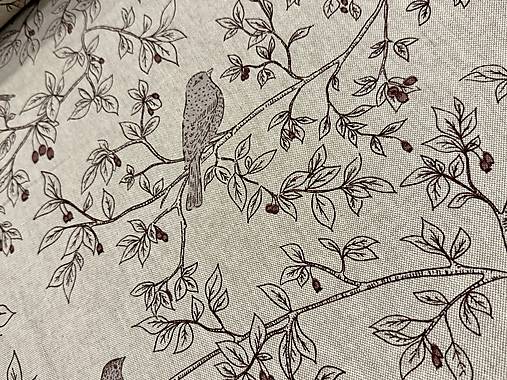 BAVLNA DEKOR/VTÁČIKY NA KRÍKOCH