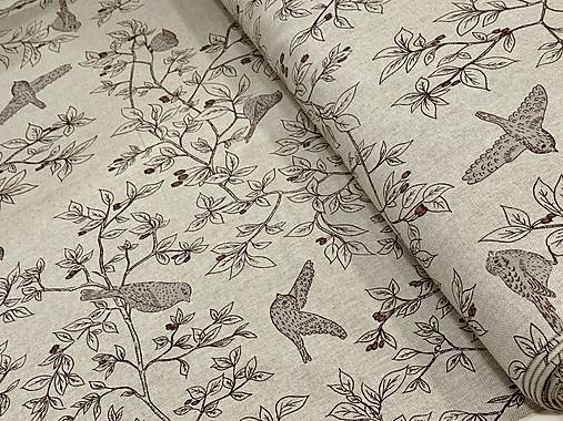 BAVLNA DEKOR/VTÁČIKY NA KRÍKOCH