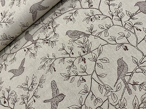 BAVLNA DEKOR/VTÁČIKY NA KRÍKOCH