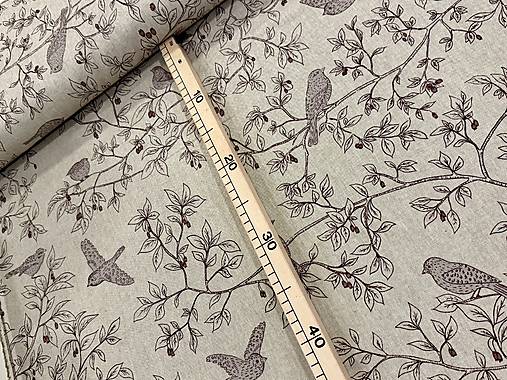 BAVLNA DEKOR/VTÁČIKY NA KRÍKOCH