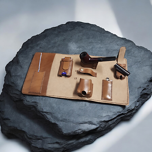 Kožené púzdro na fajku