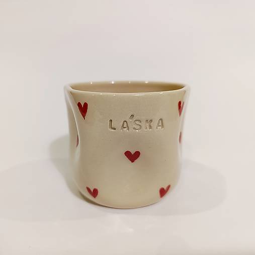 Šálka srdiečková LÁSKA