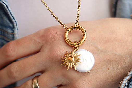 Perlový náhrdelník s barokovou perlou