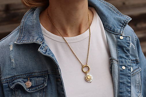 Perlový náhrdelník s barokovou perlou