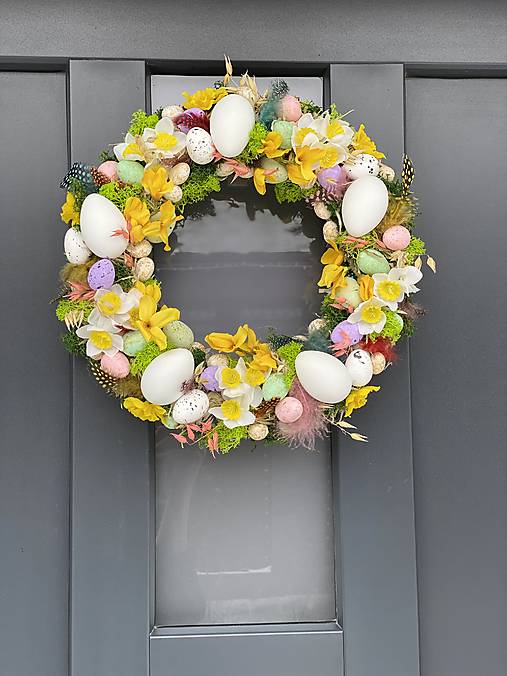 Veľkonočný veniec na dvere dekorácia Veľká NOC