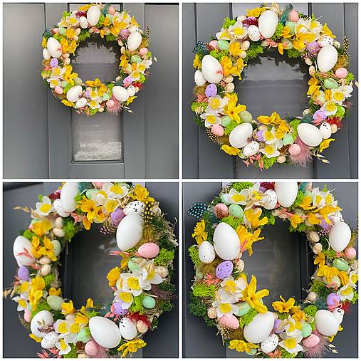 Veľkonočný veniec na dvere dekorácia Veľká NOC