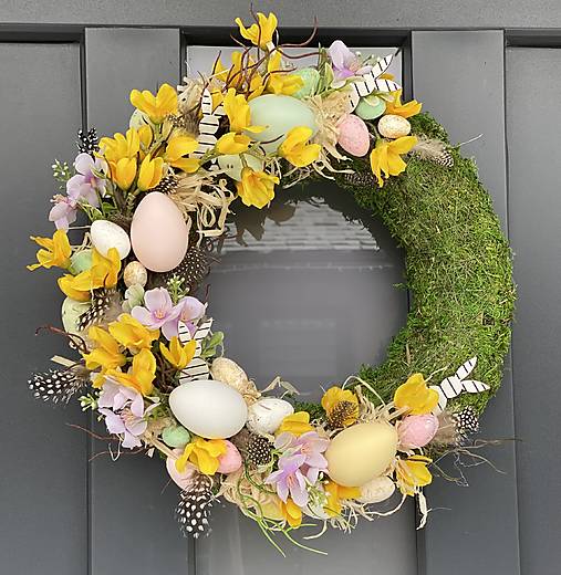 Veľkonočný veniec na dvere dekorácia Veľká NOC