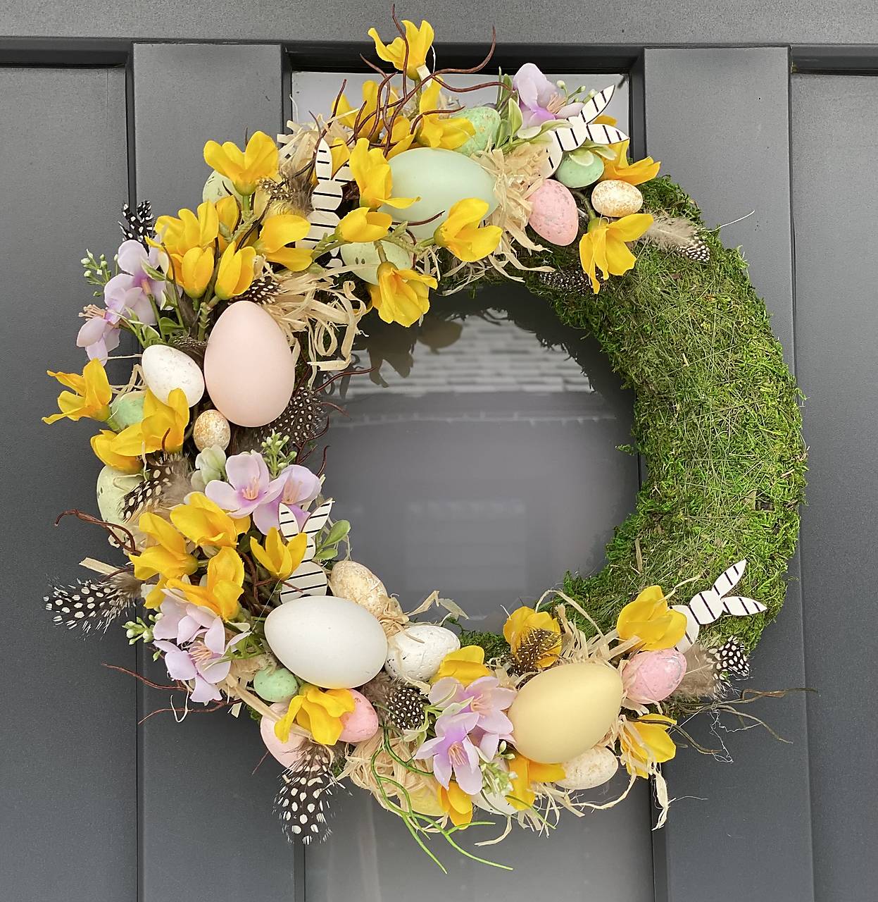 Veľkonočný veniec na dvere dekorácia Veľká NOC