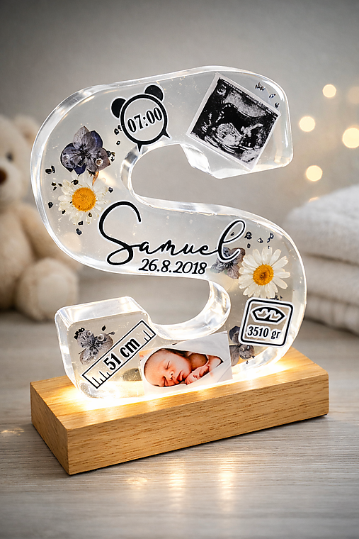 Spomienkové písmenko - chlapec