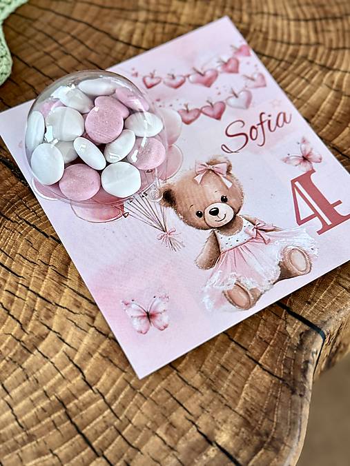 Papiernictvo - Narodinová kartička s darčekom - 18150070_