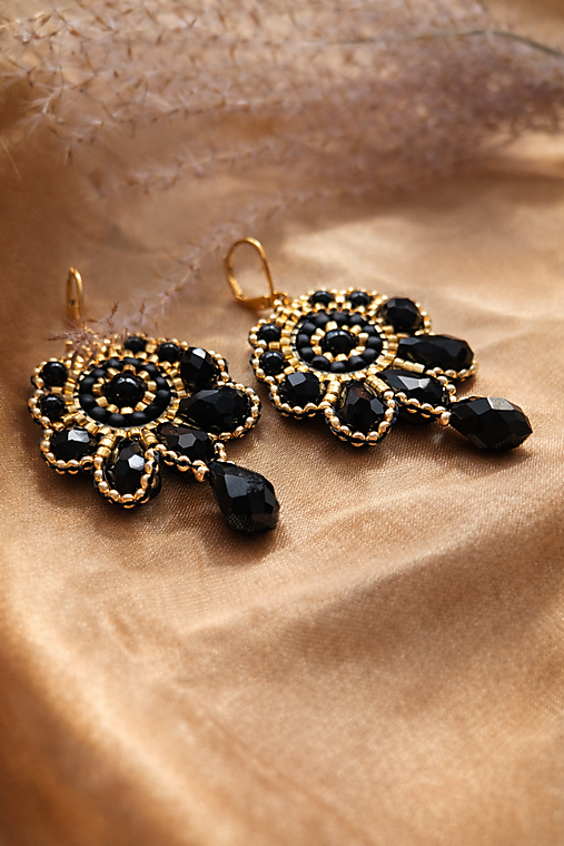 Náušnice Čierna kráľovná