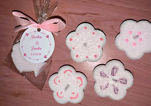 Džemy - Kvetinky Vonné sviečky  Darčeky pre hostí - 18148678_