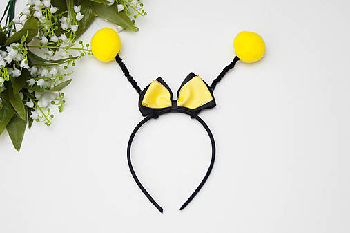 Detské doplnky - Čelenka do vlasov - Včielka - 18150150_