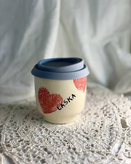 Keramický travel cup LÁSKA