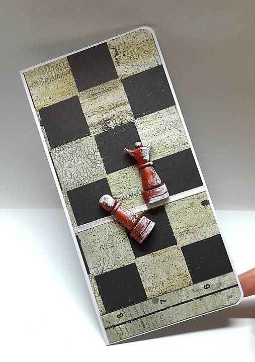 Papiernictvo - Blahoželanie / pohľadnica ... pre šachistu - 18152263_